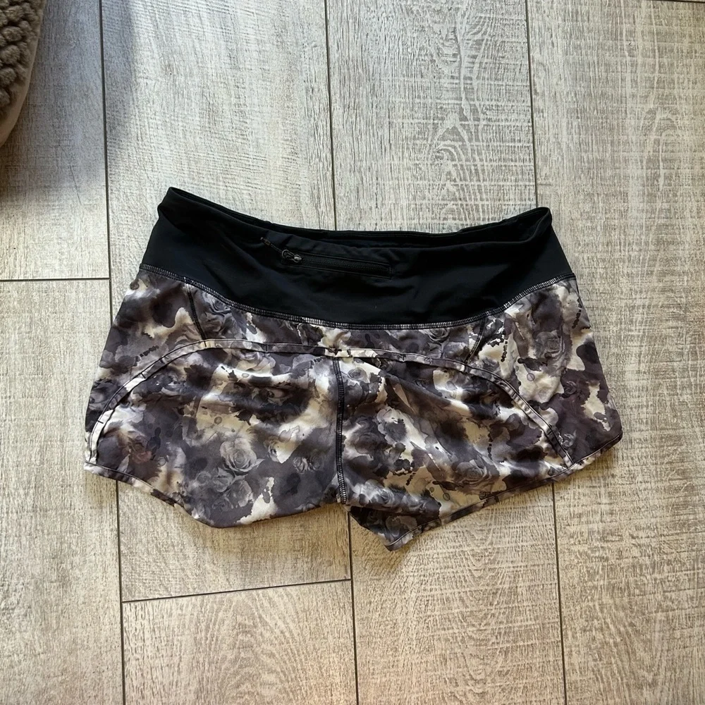 Lululemon Athletica Black and Gray Athletic Shorts